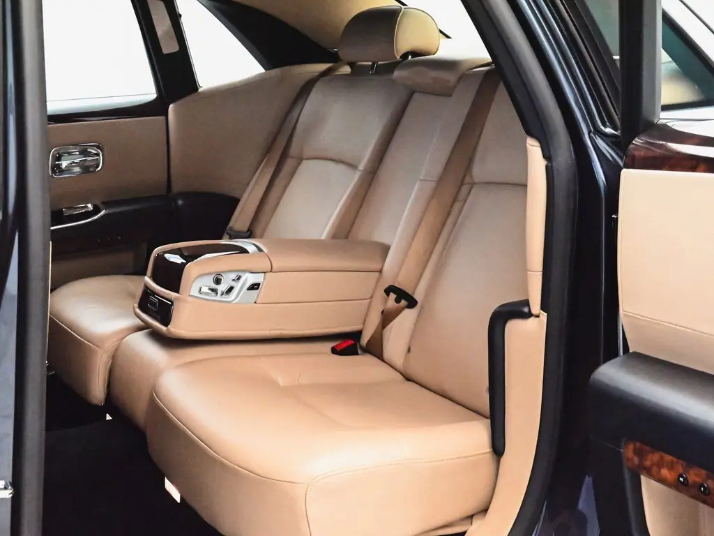 Rolls Royce rear bench seat through open door